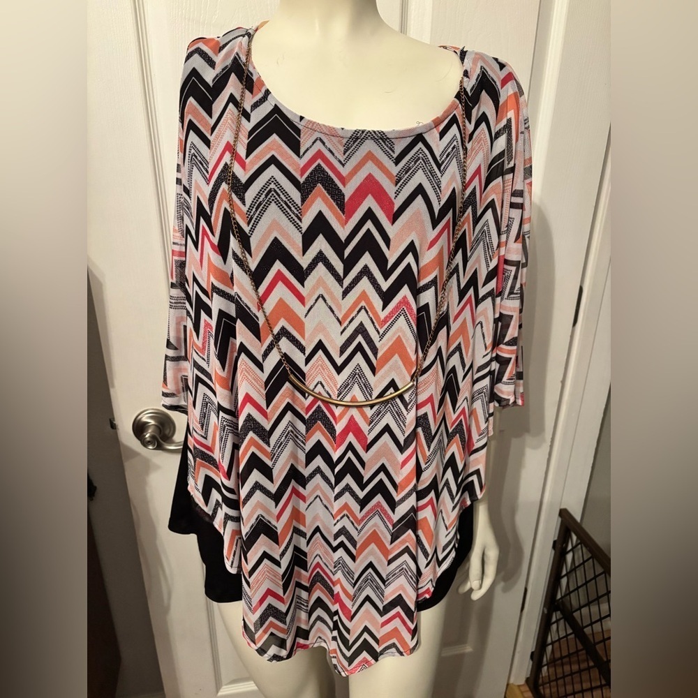 Robert Louis butterfly sleeve style blouse 1X
